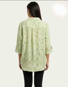 Medium Vero Moda Green V-Neck Top