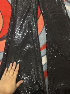 H&amp;M Sequin Flared Pants