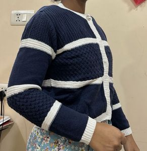 Nautical Stripe Knit Cardigan