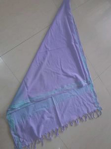 Chic Lavender and Blue Striped Dupatta