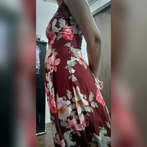 Floral Print Maxi Dress