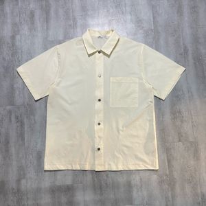 Men's Short Sleeve Cream Shirt