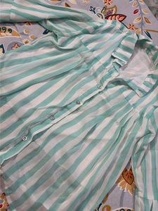 Striped Button-Up Shirt