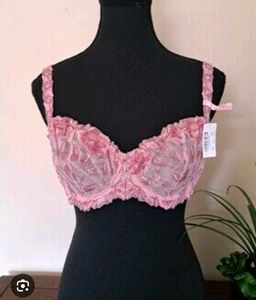 Pretty Pink Lace Bra with brief 👍