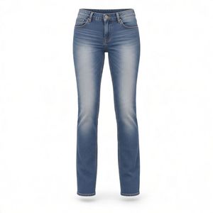 Classic Blue Wash Straight Leg Jeans