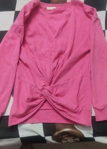 Pink Knotted Pullover