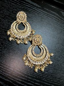 Elegant Gold-Tone Statement Earrings