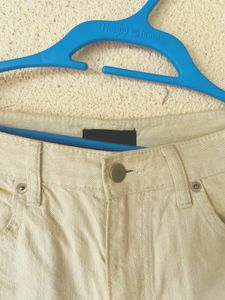 Classic Beige Straight Leg Jeans