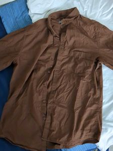 ether Classic Brown Men's Button-Up Shirt size 40