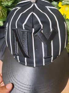 NY Pinstripe Trucker Hat