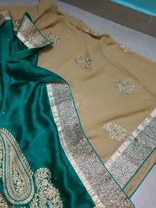 Beautiful Sea Green Colour Saree