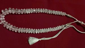 Elegant real quartz Necklace with Tassel