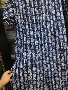 2xl Stylish Blue Printed Kurta with Pants