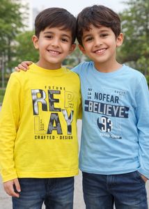 Long Sleeve Graphic Tees (Set of 2)
