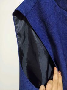 Royal Blue Ethnic Jacket / waist coat wool blend
