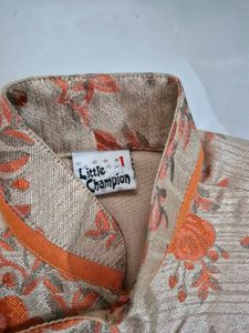 Boys Floral Ethnic Kurta