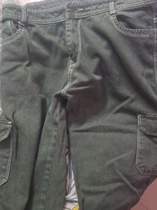 Zara Green Cargo Pants