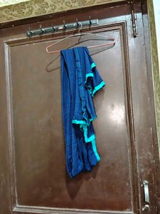 Teal Kurta Set with Pants dupata