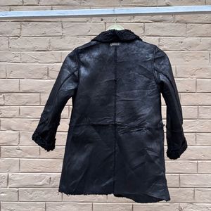 Vintage Style Unisex Faux Leather Coat