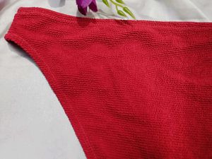 🇳🇿💫🎀Vibrant Radish Textured Bikini Bottom