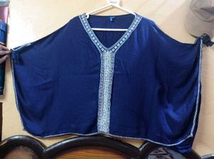 Royal Blue Designer Kaftan Top