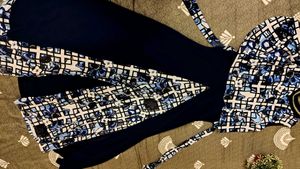 Elegant Navy Blue Ethnic Gown