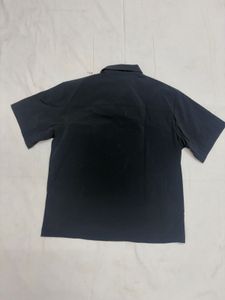 Black Cargo Pocket Shirt