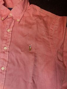 Ralph Lauren Men's Salmon Button-Down Shirt