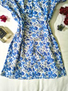 floral Corset back kurti 🦢💙
