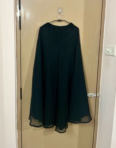 Black Flared Georgette Palazzo