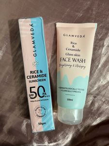 Glamveda Rice &amp; Ceramide Skincare Duo