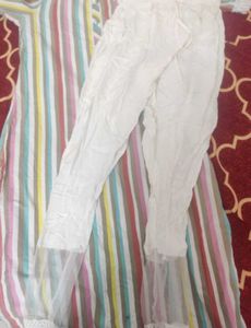 Vibrant Striped Kurta Set with Lace Detail