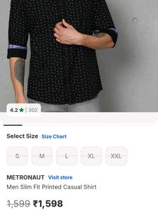 Men's Black Printed Shirt