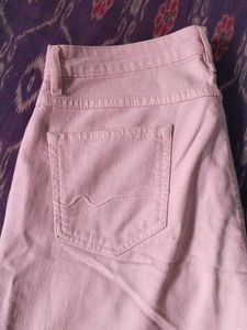 Mast and harbour Light Pink Wide/Flared Jeans