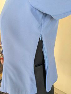 Stylish Blue Blazer Top