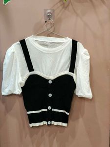 Chic Two-Piece Look Top