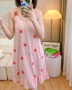 🍓Pink Strawberry Print Nightgown🍓