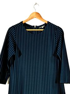 Navy Blue Striped Dress (Women)