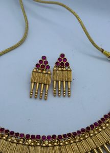 Gold Plated Necklace &amp; Earrings Set
