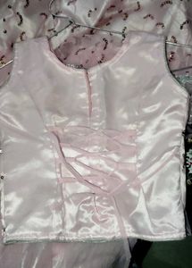 Pink Layered Skirt top