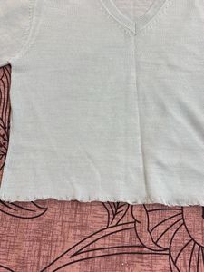 V-Neck Knit Top