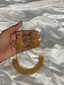 Gold-Toned Choker Set 🌸❤️