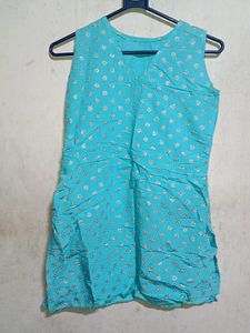 Blue Printed Kurti