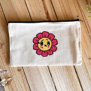Cute Cat Print Pouch