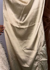 Satin Ruched Dress