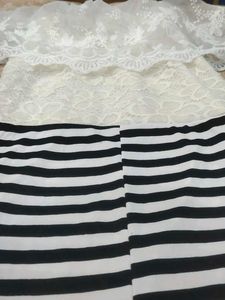 Striped Off-Shoulder Maxi Dress