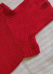 RED HANDMADE DRESS FOR BABY GIRL