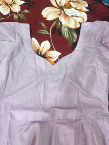 Beautiful Lavender Kurta Set with Dupatta