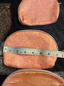 Black sling Bag &amp; 3 Peach Pouches