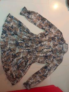 Chic Abstract Print Dress
